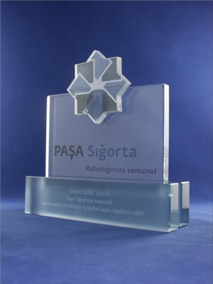 Yıldızlı Kristal Plaket KY-026-B