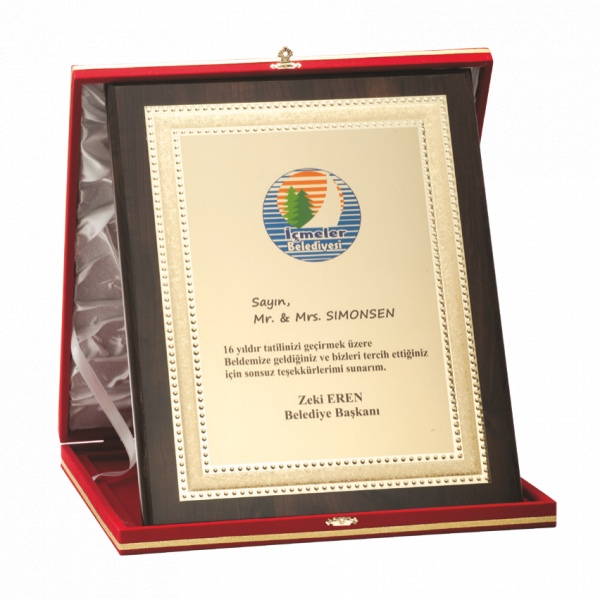 Vip Ahşap Plaket VAP-027-A