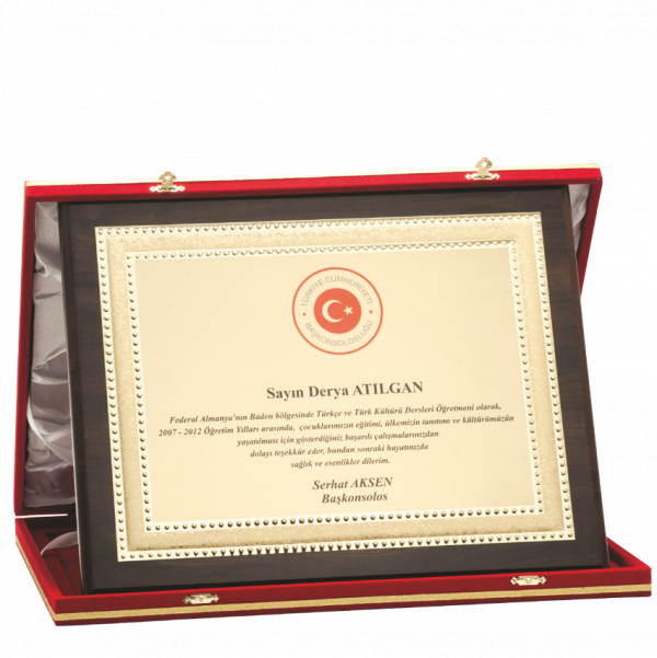 Vip Ahşap Plaket VAP-028-A