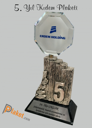 K-001-A  &Ouml;zel Tasarım 5. Yıl Kıdem Plaketi