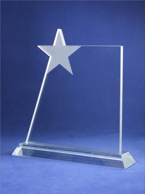 Yıldızlı Kristal Plaket KY-030-A