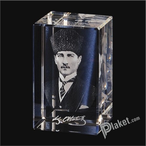 Kristal K&uuml;p - Atat&uuml;rk temalı 003