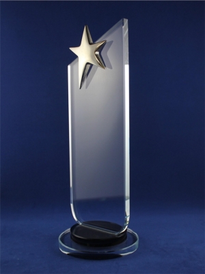 Yıldızlı Kristal Plaket KY-031
