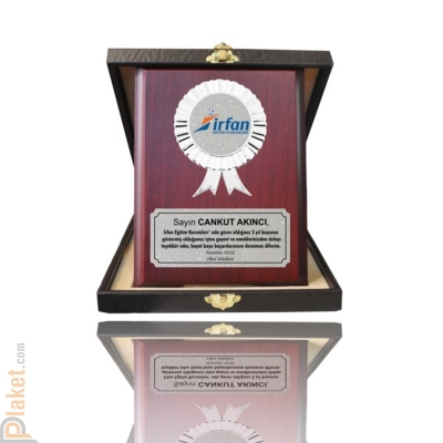 Deri Kutulu Plaket - DKP-010-15x20 cm