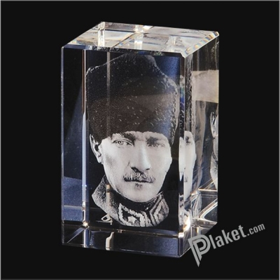 Kristal Küp - Atatürk temalı 002